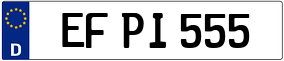 Truck License Plate